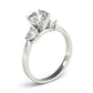 3-Stone Pear Shaped Engagement Ring