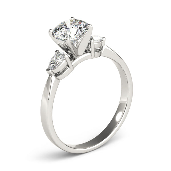 3-Stone Pear Shaped Engagement Ring