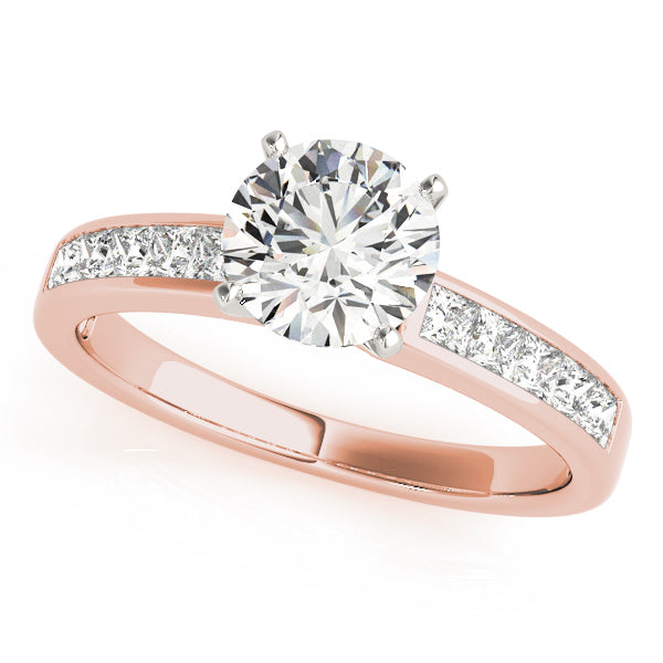 Channel Set Solitaire Engagement Ring