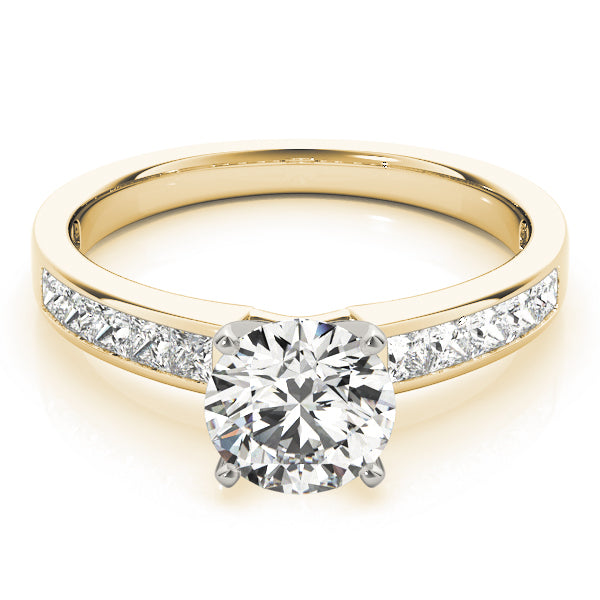 Channel Set Solitaire Engagement Ring