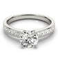Channel Set Solitaire Engagement Ring