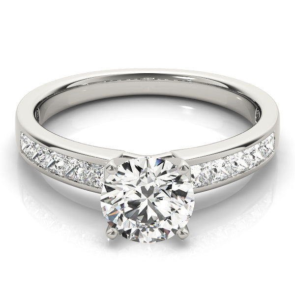 Channel Set Solitaire Engagement Ring