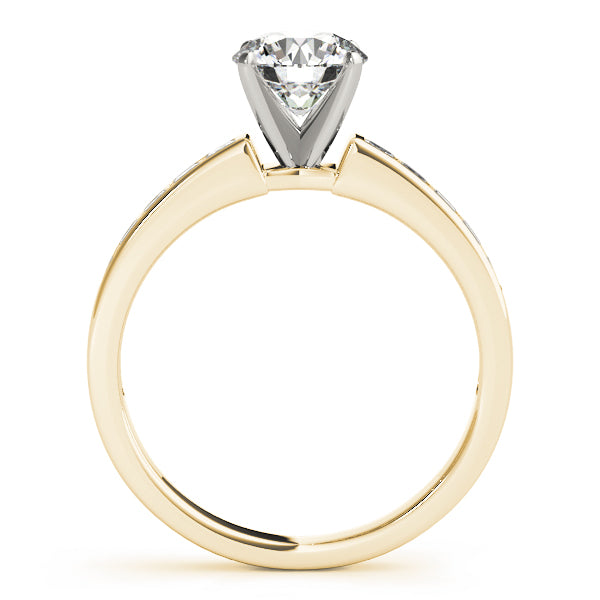 Channel Set Solitaire Engagement Ring