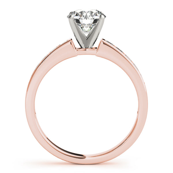 Channel Set Solitaire Engagement Ring