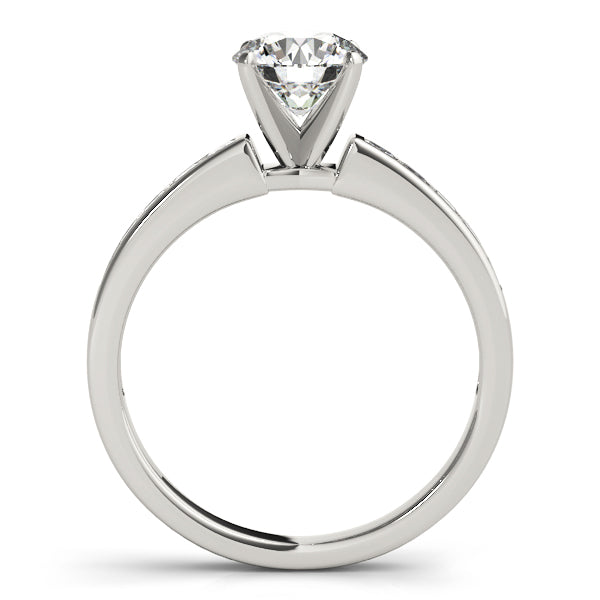 Channel Set Solitaire Engagement Ring