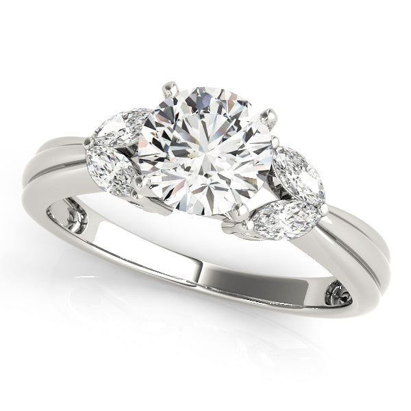 Contemporary Marquise Cut Engagement Ring