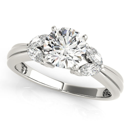 Contemporary Marquise Cut Engagement Ring