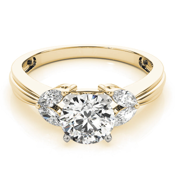 Contemporary Marquise Cut Engagement Ring