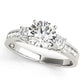 3-Stone Channel Set Engagement Ring