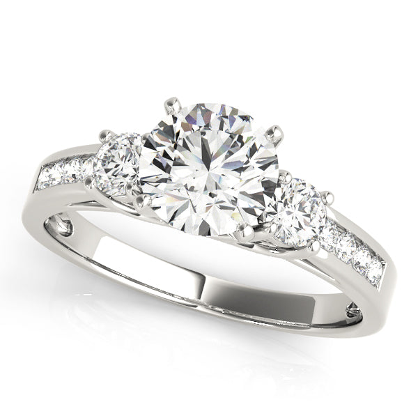 3-Stone Channel Set Engagement Ring
