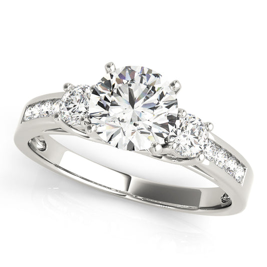 3-Stone Channel Set Engagement Ring