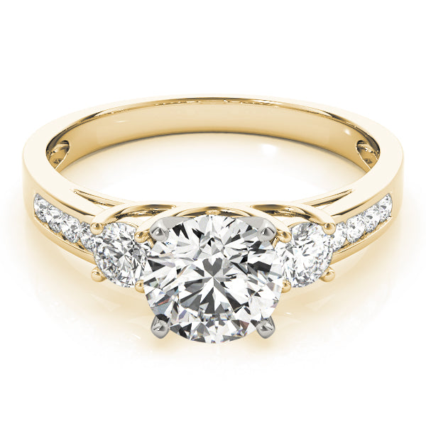3-Stone Channel Set Engagement Ring