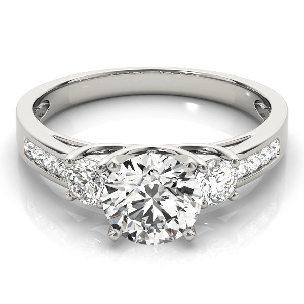 3-Stone Channel Set Engagement Ring