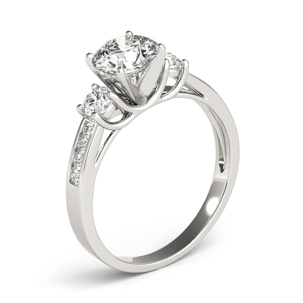 3-Stone Channel Set Engagement Ring
