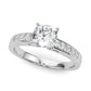 Channel Set Princess-Cut Solitaire Engagement Rings