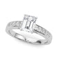 Channel Set Princess-Cut Solitaire Engagement Rings