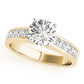 Channel Set Princess Cut Engagement Ring