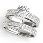 Channel Set Princess Cut Engagement Ring