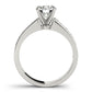Channel Set Princess Cut Engagement Ring