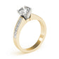 Channel Set Princess Cut Engagement Ring