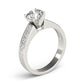 Channel Set Princess Cut Engagement Ring