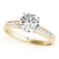 Single Row Channel Set Engagement Ring