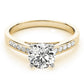Single Row Channel Set Engagement Ring