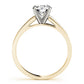 Single Row Channel Set Engagement Ring