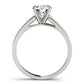 Single Row Channel Set Engagement Ring