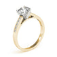 Single Row Channel Set Engagement Ring