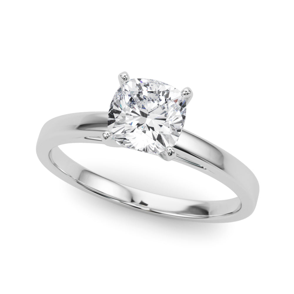 Classic Plain Cathedral Engagement Ring
