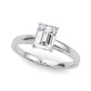Classic Plain Cathedral Engagement Ring