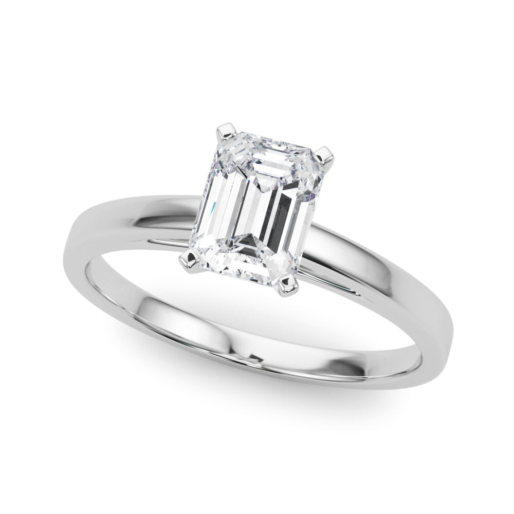 Classic Plain Cathedral Engagement Ring