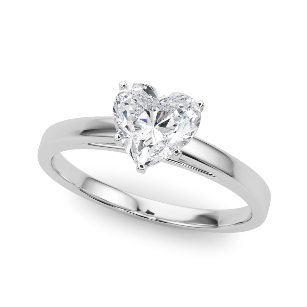 Classic Plain Cathedral Engagement Ring