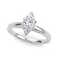 Classic Plain Cathedral Engagement Ring