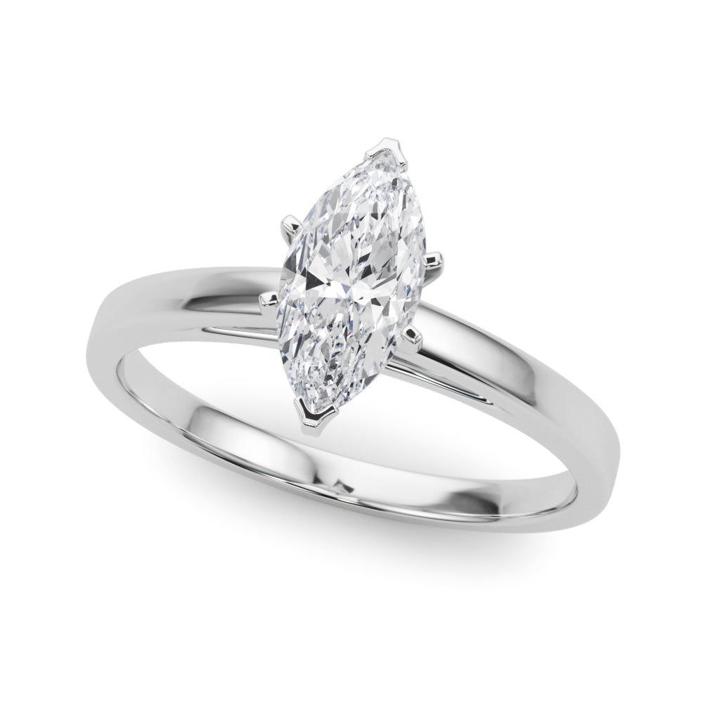 Classic Plain Cathedral Engagement Ring