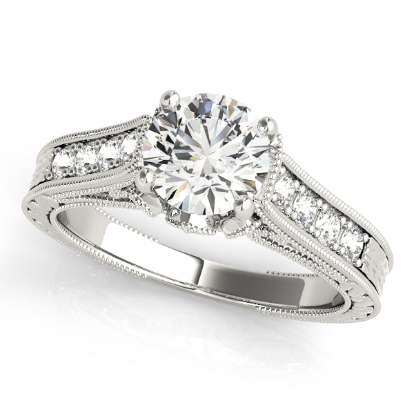 ENGAGEMENT RINGS SINGLE ROW PRONG