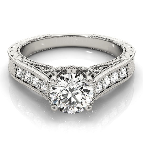 ENGAGEMENT RINGS SINGLE ROW PRONG
