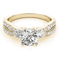 3-Stone Split Shank Engagement Rings