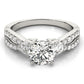3-Stone Split Shank Engagement Rings