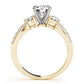 3-Stone Split Shank Engagement Rings