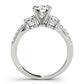 3-Stone Split Shank Engagement Rings