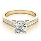 Single Row Prong in Channel Engagement Ring