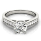 Single Row Prong in Channel Engagement Ring