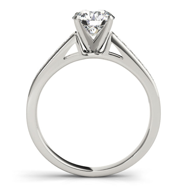 Single Row Prong in Channel Engagement Ring