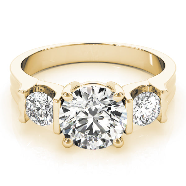 3-Stone Round Engagement Ring