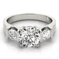 3-Stone Round Engagement Ring