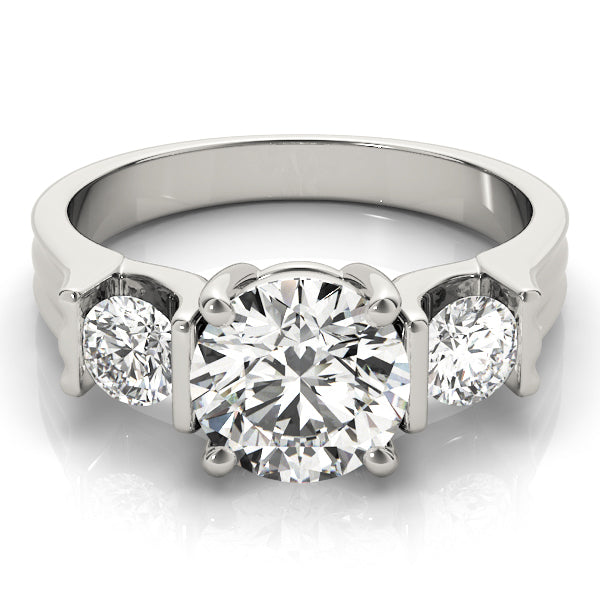 3-Stone Round Engagement Ring