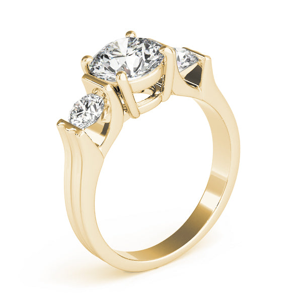 3-Stone Round Engagement Ring