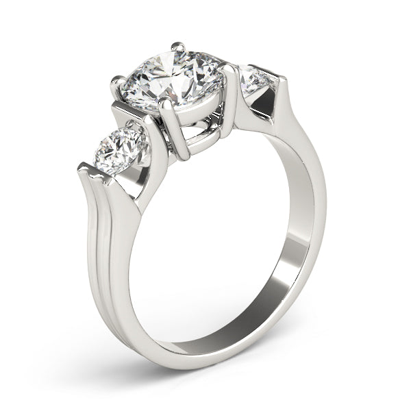 3-Stone Round Engagement Ring